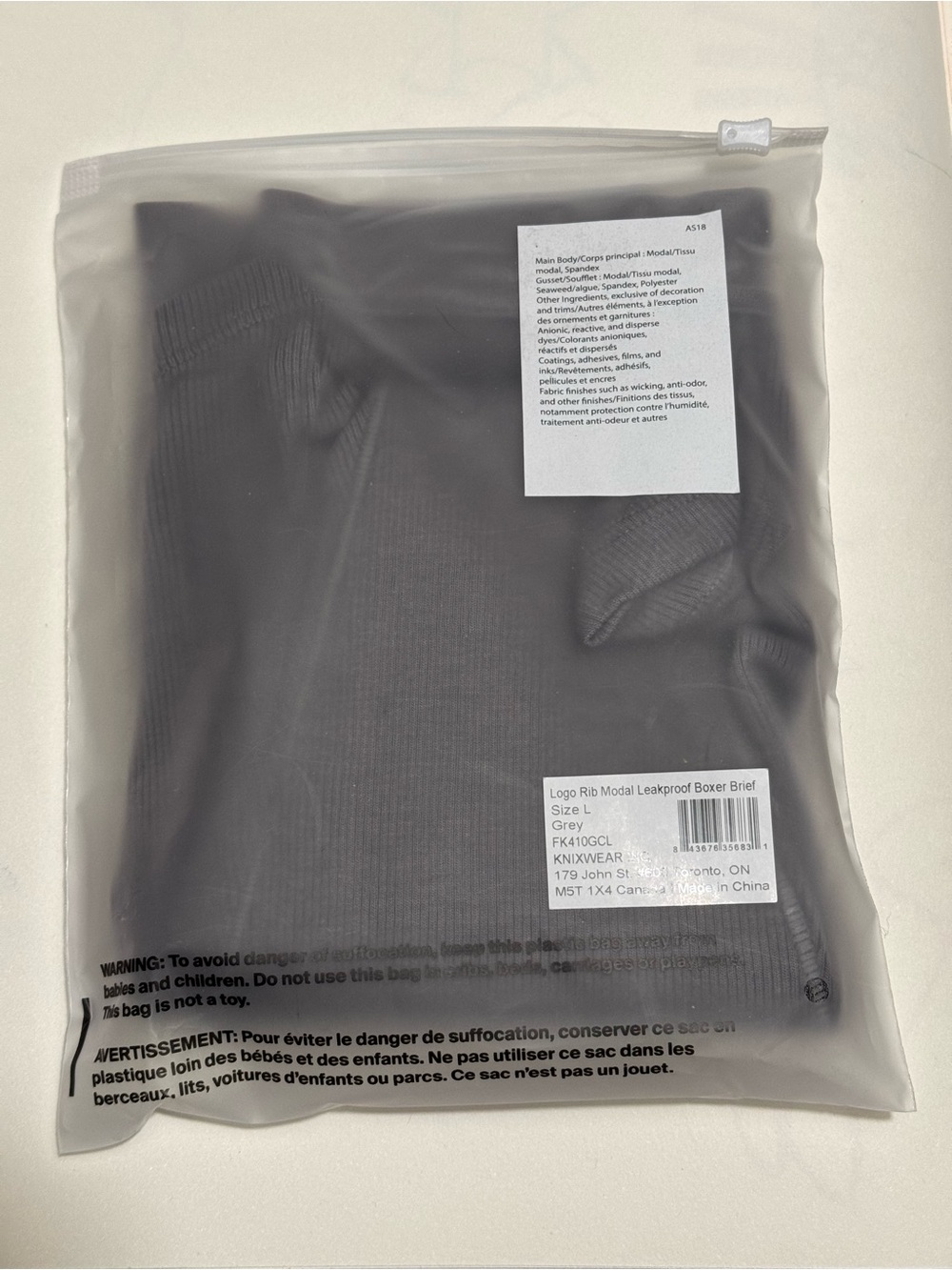 Knix Leakproof Logo Modal Rib Boxer Brief - Picture 8 of 8